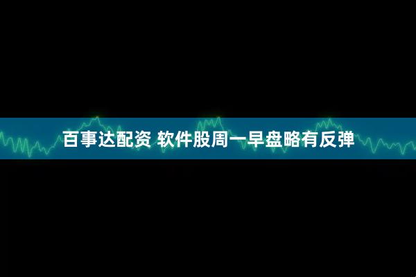 百事达配资 软件股周一早盘略有反弹